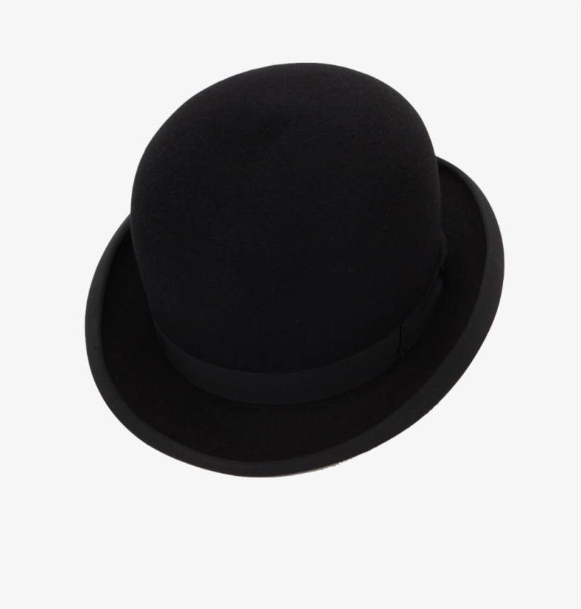Hatters Black Town Bowler - Fedora, transparent png download