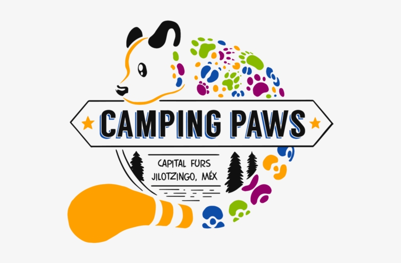 Camping Paws Logo2 - Fédé Paris 1, transparent png download
