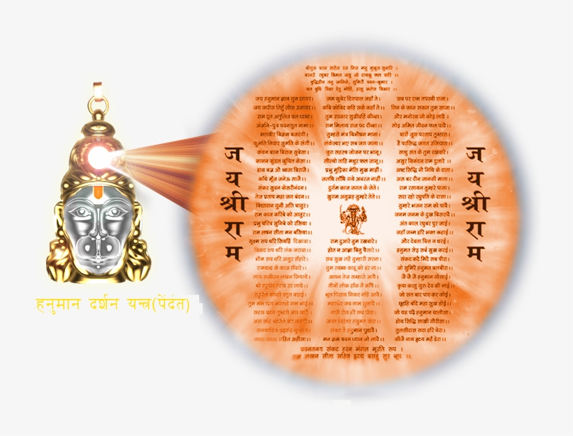 Shri Hanuman Chalisa In The World's Smallest Hanumanji - Hanuman Chalisa Yantra, transparent png download