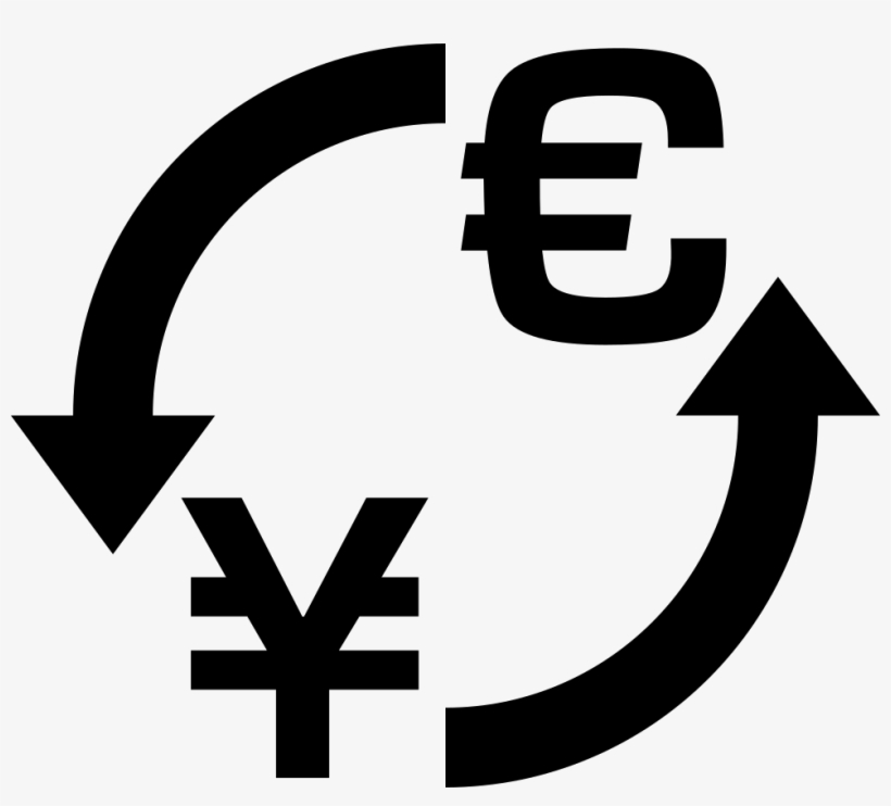 Money Exchange Symbol Euro Yen Comments - Simbolo Cambio De Moneda, transparent png download