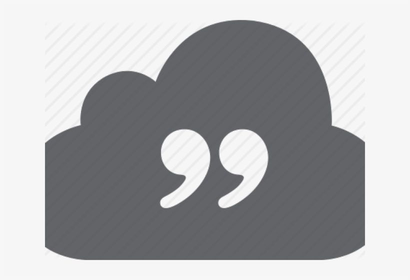 Quotes Clipart Cloud Png - Sticker, transparent png download