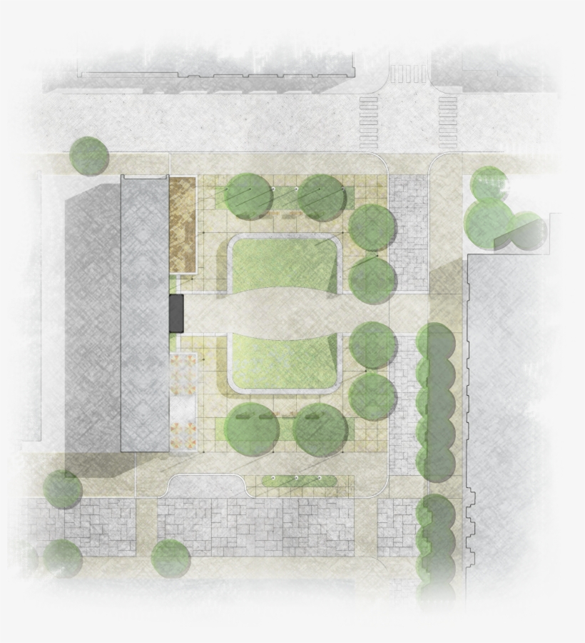Example Site Plan Of Church Street Park, With Supportive - Plan, transparent png download