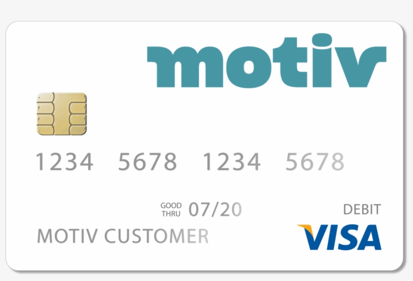 The Motiv Visa® Debit Card Works In The Us And Internationally - Visa, transparent png download