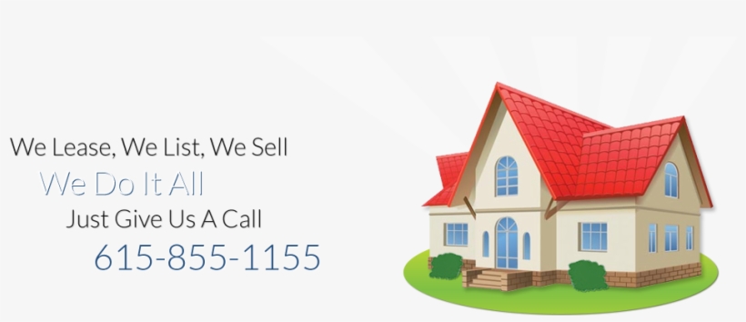 Middle Tennessee's Real Estate Professionals For Lease, - Home Real Estate Banner, transparent png download