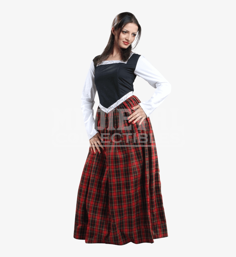 Traditional Scottish Women Dress, transparent png download