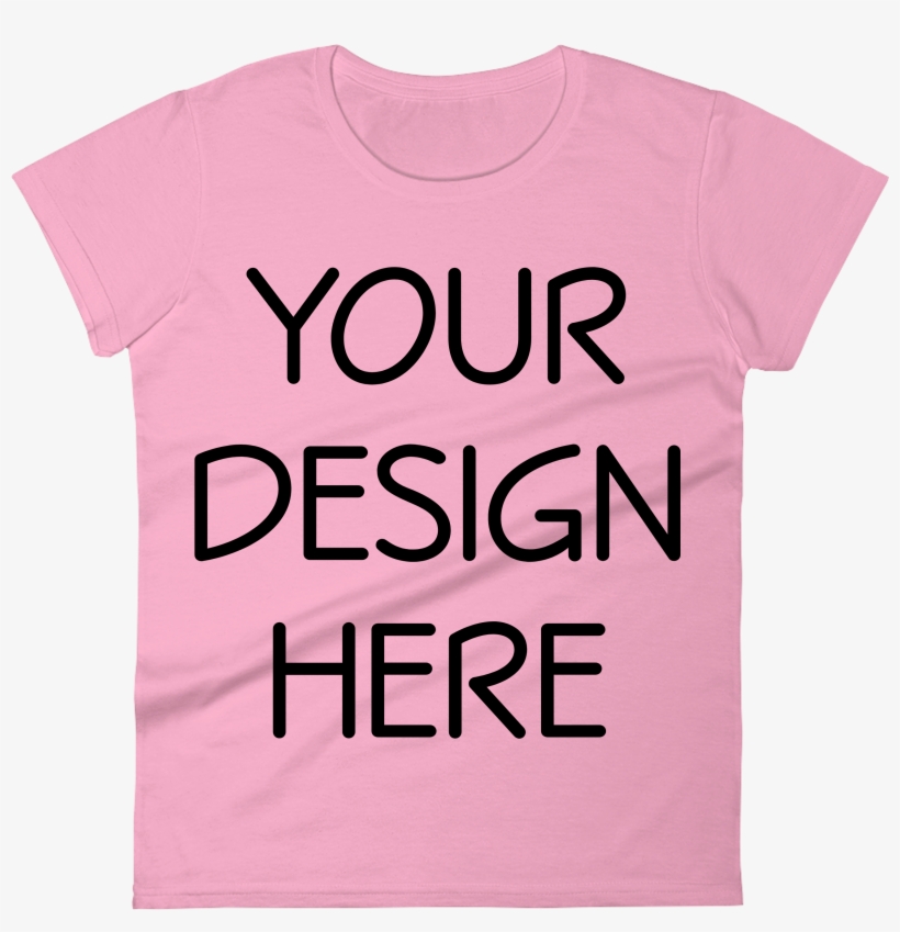 Anvil 880 Ladies Fit T-shirt Mockups - Active Shirt, transparent png download