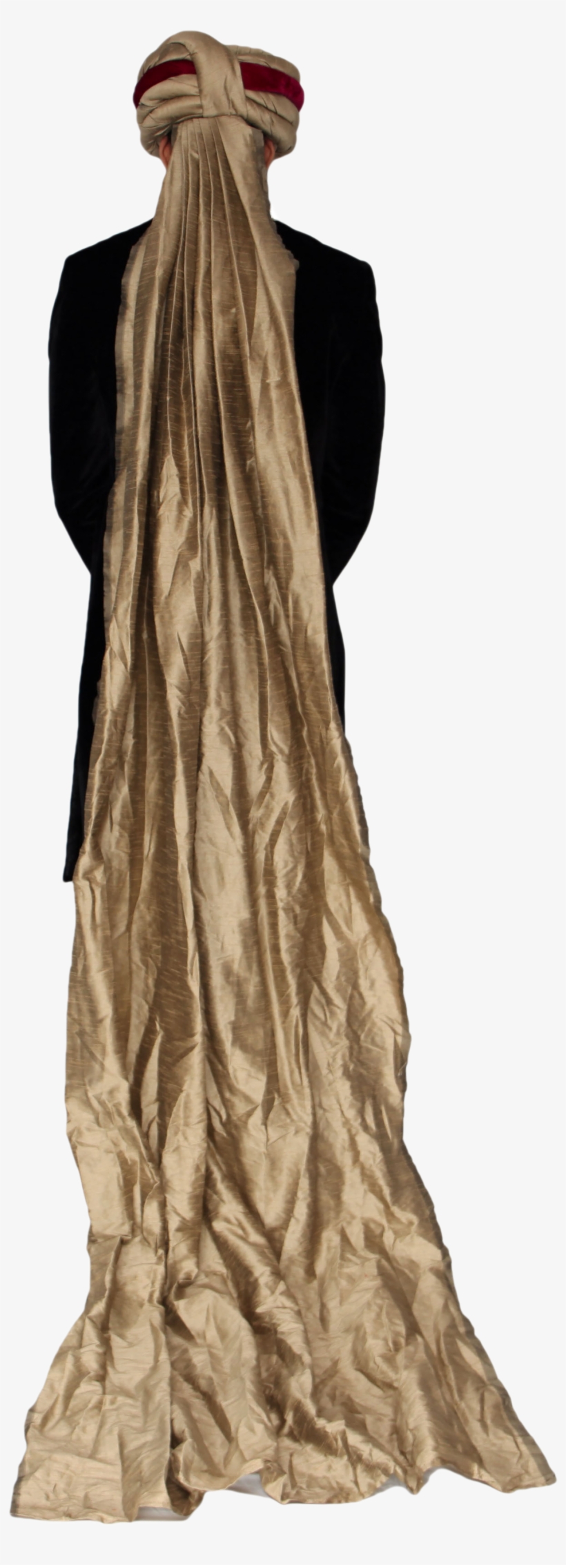 Plum And Champagne Turban Safa Hat - Gown, transparent png download