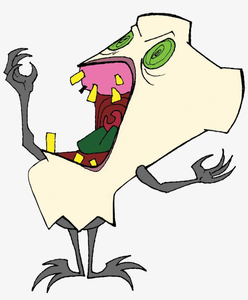 Teeth Zombie Pencil And In Color - Zombie Tooth Clipart, transparent png download