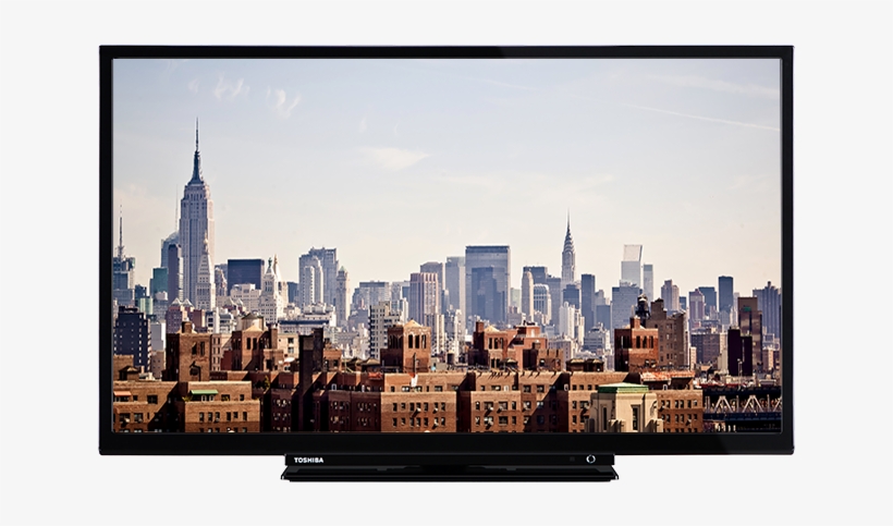 24" Toshiba Hd-ready Dvd Tv Front - New York Fashion Week Advertising, transparent png download