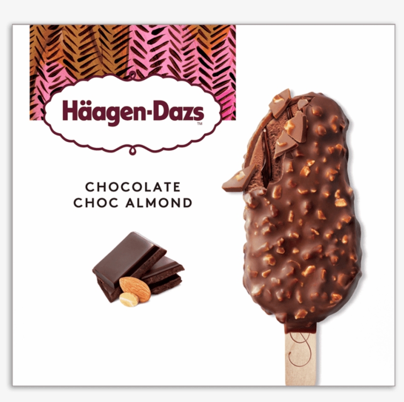 Chocolate Choc Almond Stickbar Mpk Sh - Haagen Dazs Vanilla Caramel Almond, transparent png download