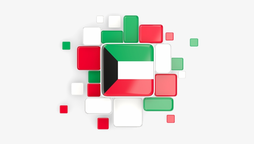 Background With Square Parts - Clipart Kuwait Flag Png, transparent png download