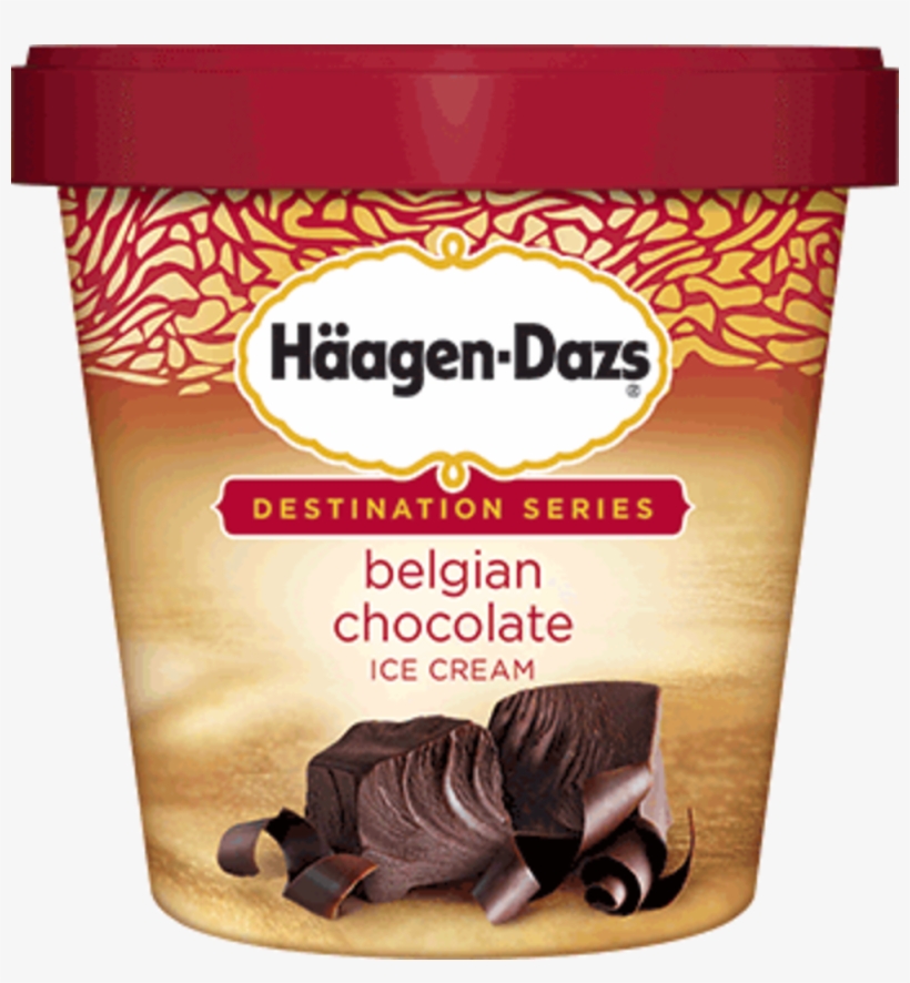 Haagen Dazs Belgian Chocolate - Haagen Dazs Strawberry, transparent png download