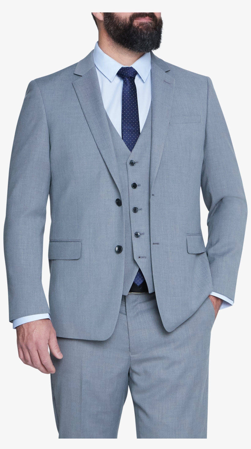 Silver Brosnan Stretch 2 Btn Jacket - Formal Wear, transparent png download