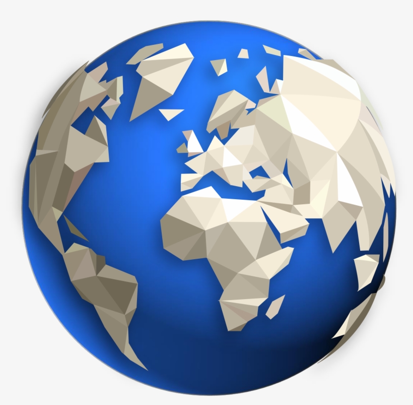 Contact Us - Globo Terrestre 3d Azul, transparent png download