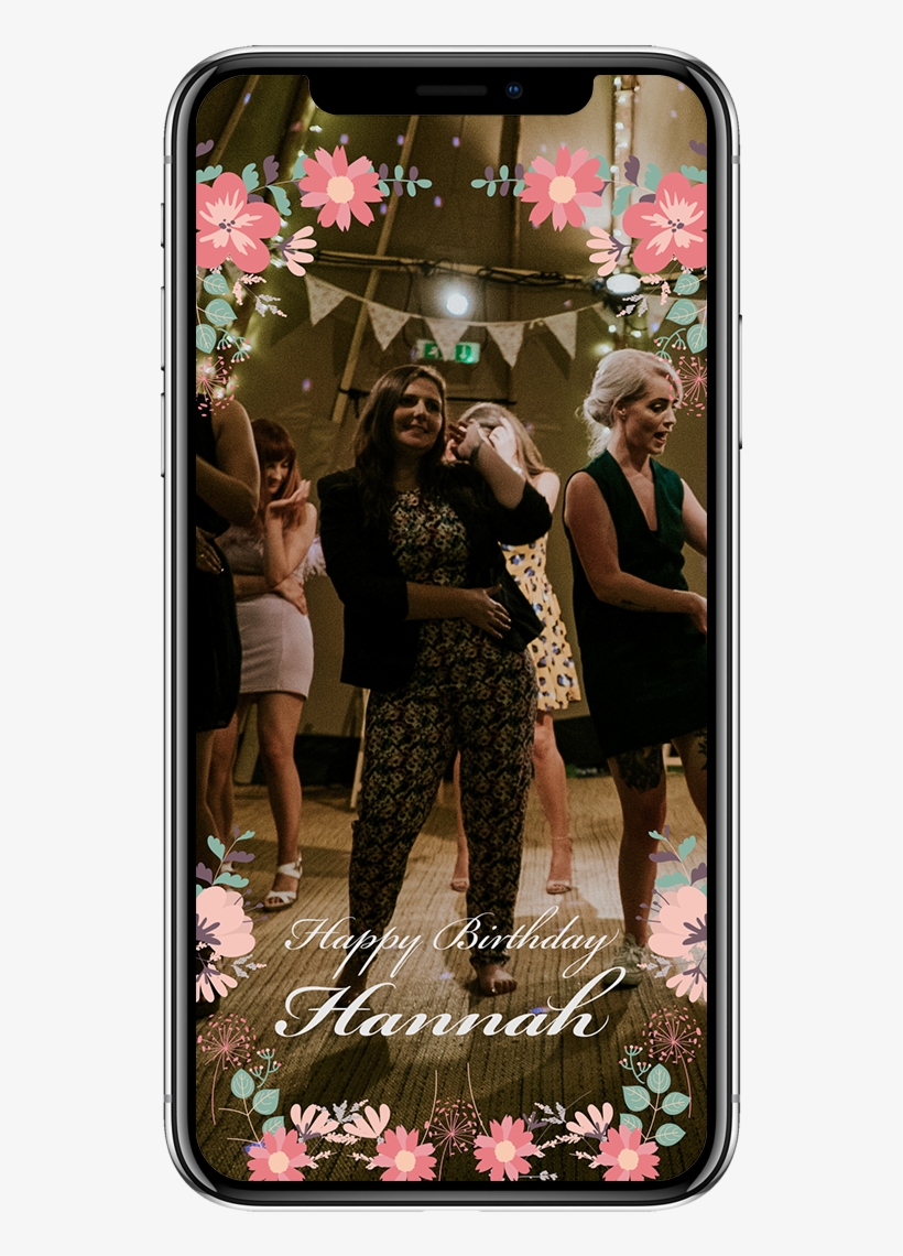 Birthday Flowers Filter - Funky Bow Brewery Wedding, transparent png download