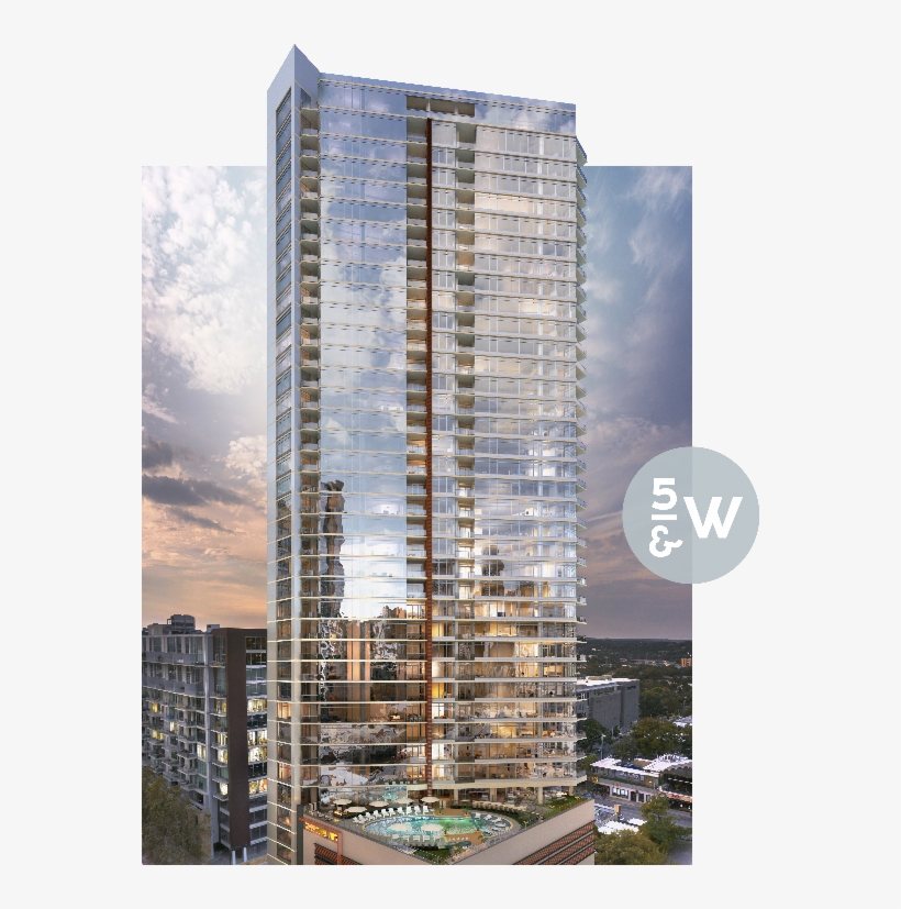 5th & West New Tower In Downtown Austin, Texas - Fifth And West Austin Texas, transparent png download