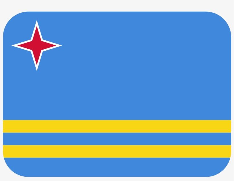Flag Of Aruba - Aruba Flag Emoji, transparent png download
