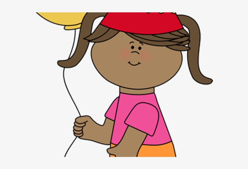 Birthday Clipart Caps - Girl Holding Pencil Clipart, transparent png download