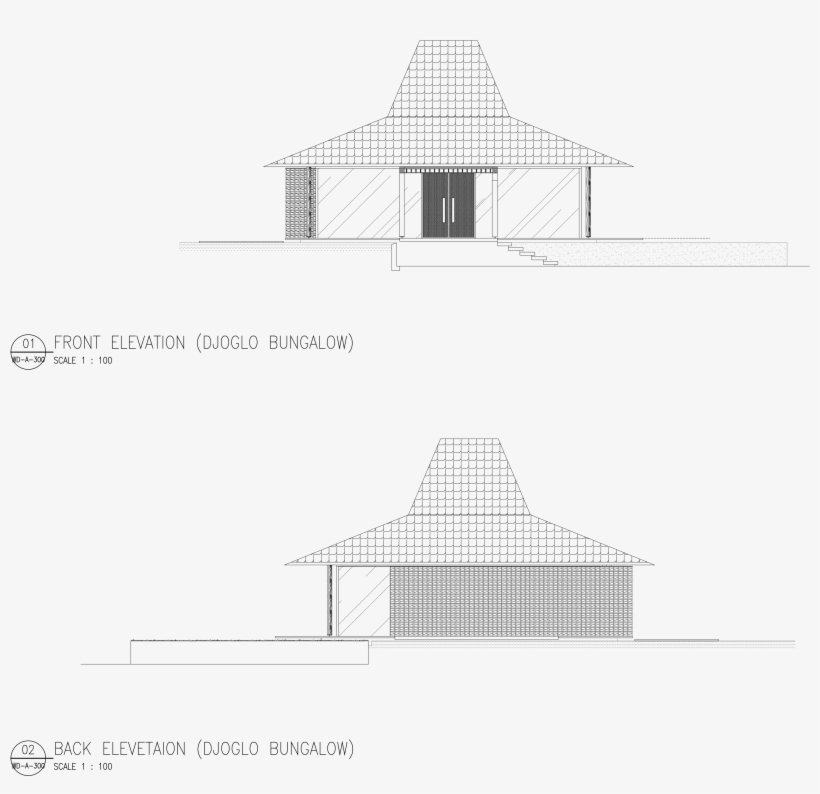 Djati Lounge Djoglo Bungalow On Architizer Png Hindu - Hindu Temple, transparent png download