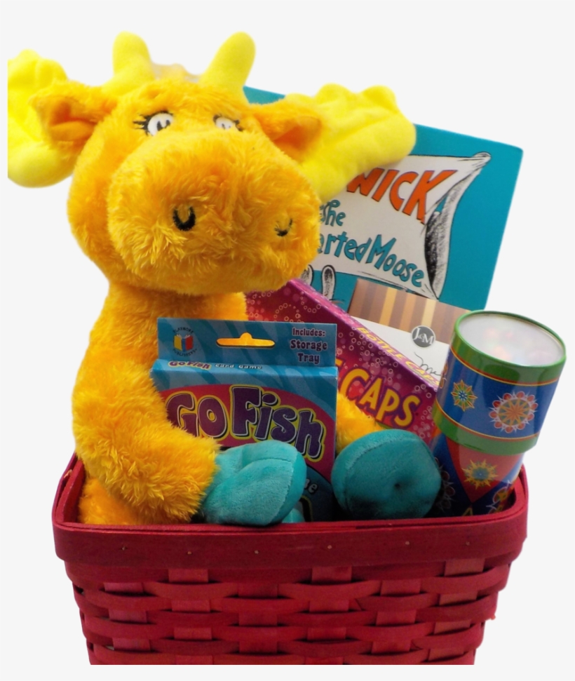 Thidwick The Moose Children's Holiday Gift Basket By - Stuffed Toy, transparent png download