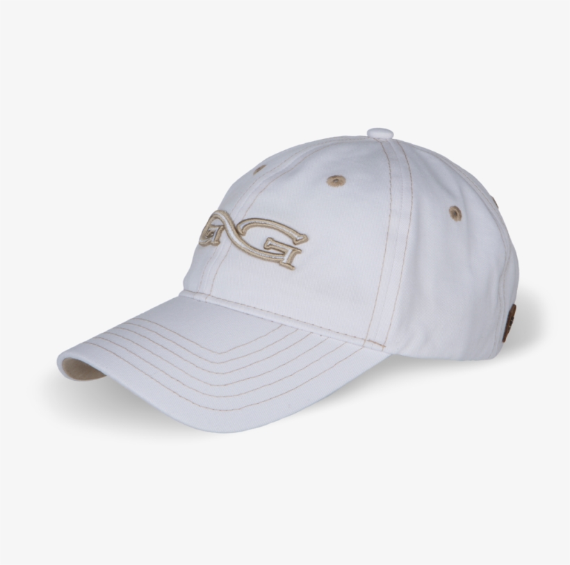 White / Khaki Detail Cap - Baseball Cap, transparent png download