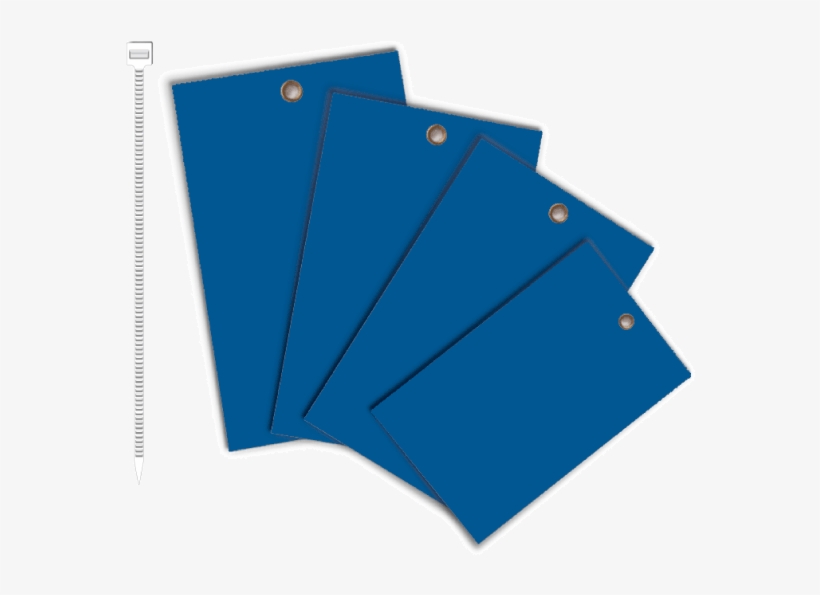 Blue Write-on Vinyl Tag - Cardstock Equipment Tags, transparent png download
