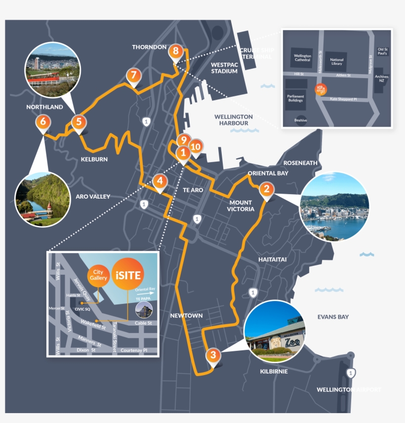 Isite Visitor Centre / City Gallery The I-site Is The - Wellington Hop On Hop Off Bus Map, transparent png download