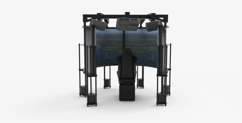 Simulator 270° Back View - Folding Table, transparent png download