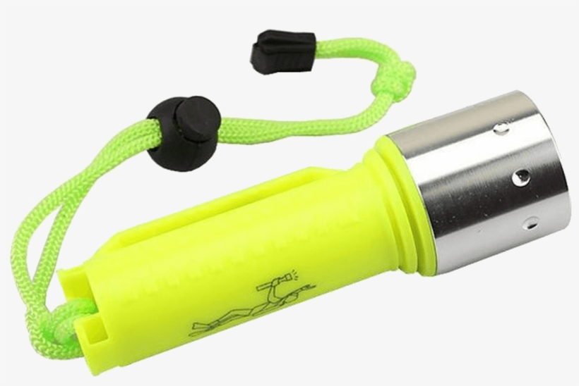 Cree Xm-l T6 Led Diving Flashlight Submarine Lamp Underwater - Flashlight, transparent png download