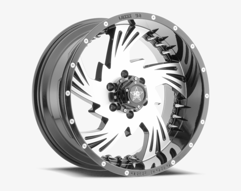 Luxxx Hd Off Road® Lux Hd 7 Wheels Rims Black Machined - Cali Offroad Twisted, transparent png download