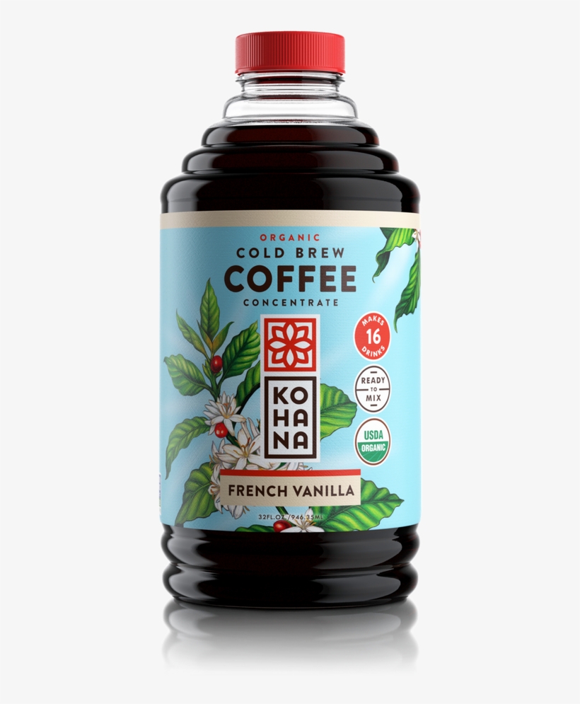 Organic French Vanilla - Cold Brew Coffee Concentrate, transparent png download