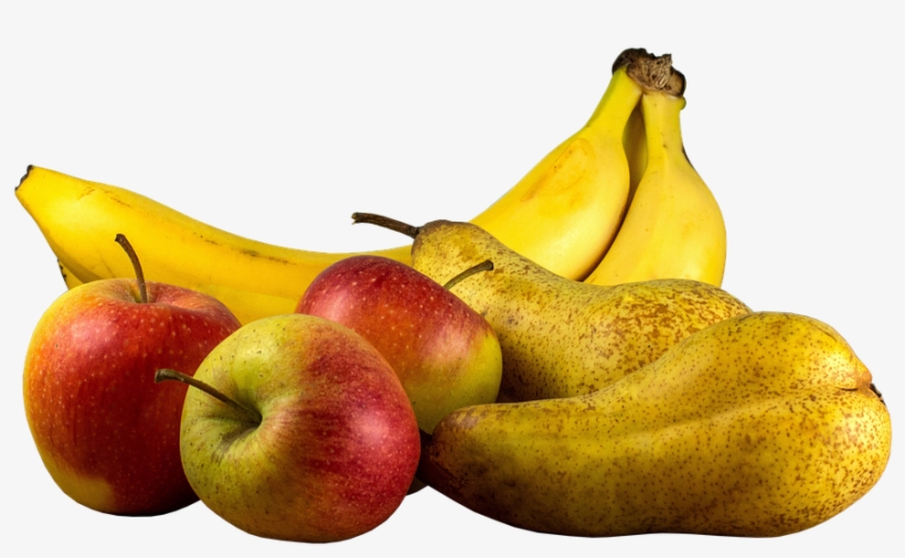 Fruit, Apple, Food, Healthy, Background, Sweetness - Apple Pears And Bananas, transparent png download