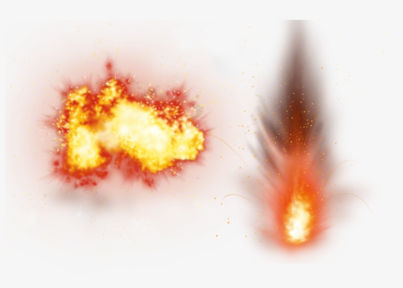 Smoke Fire Splash Transprent Png Free Download - Transparent Background Explosion Clip Art, transparent png download