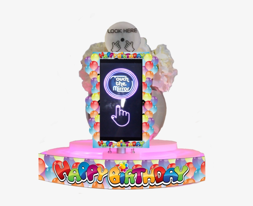 Happy Birthday Table Selfie Sash & Frame Set - Cake Decorating, transparent png download