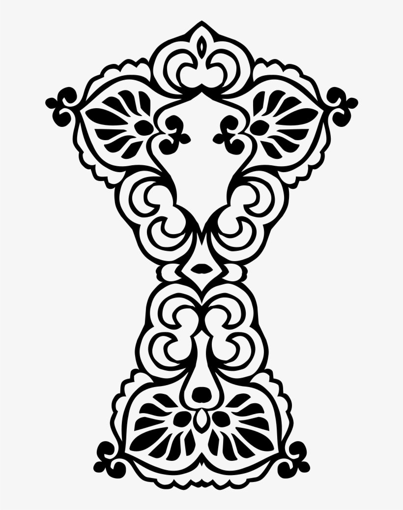 Vintage Frame Extended - Hawaiian Tribal Tattoo, transparent png download