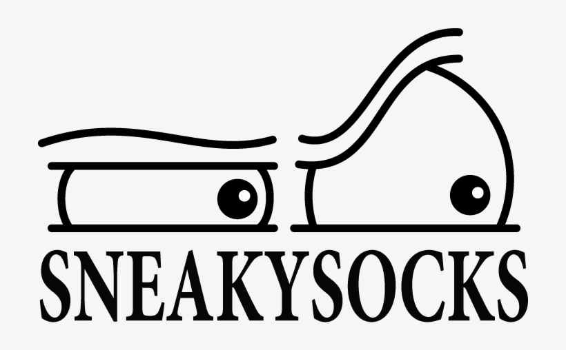 Sneaky Socks - Line Art, transparent png download