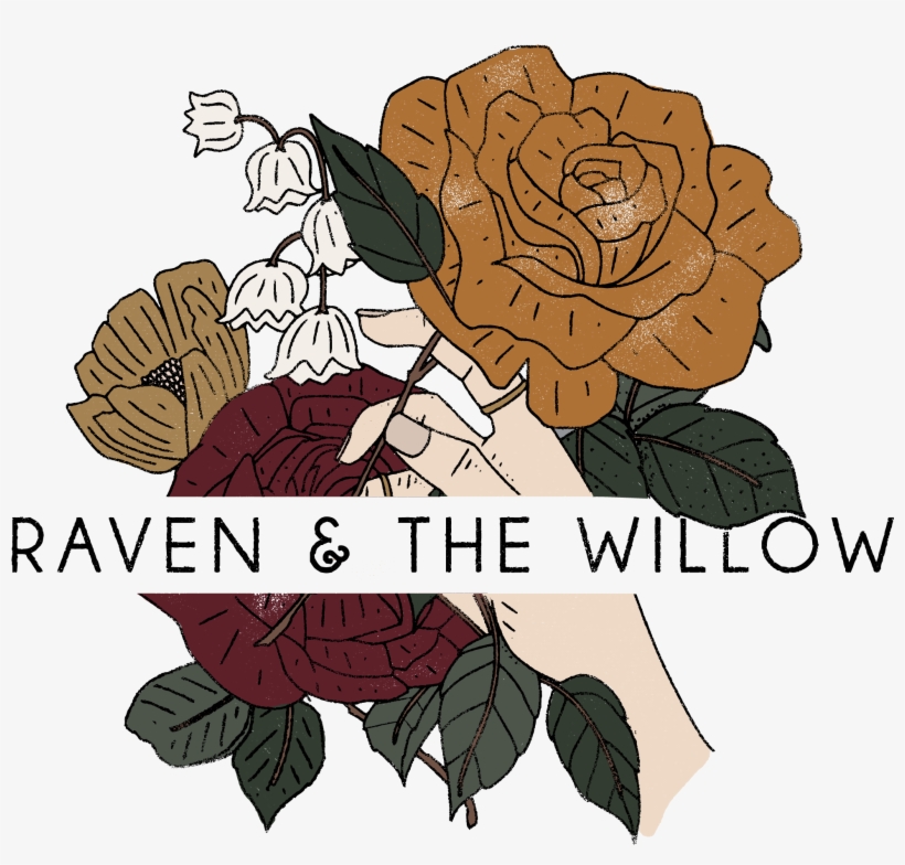 Raven And The Willow - Illustration, transparent png download