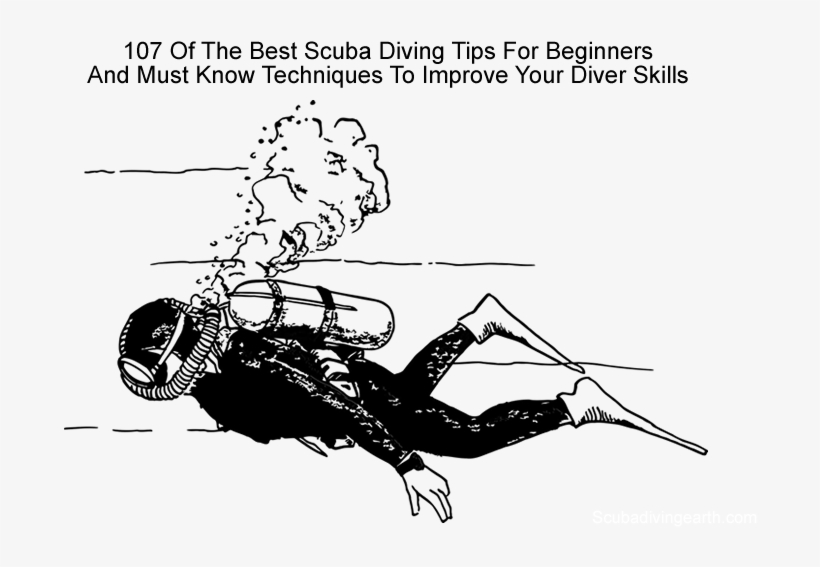 Sketch Of Scuba Diving, transparent png download