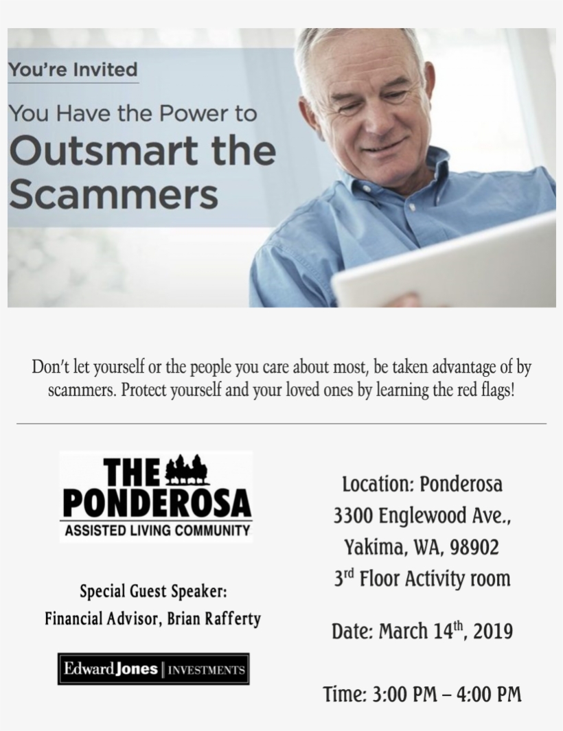 Outsmart The Scammers Seminar - Senior Citizen, transparent png download