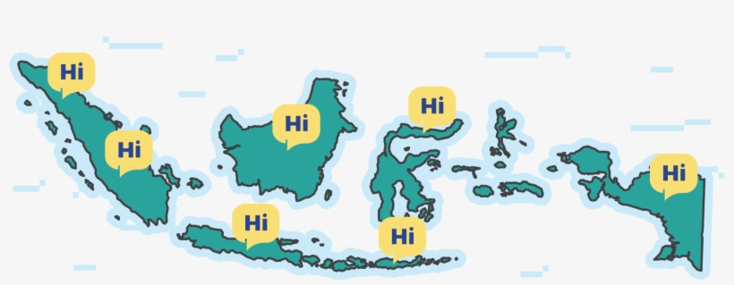 Levelup Map Hi Transparent - Indonesia Religion Map, transparent png download