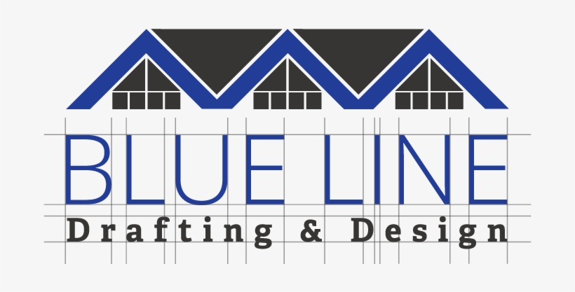 Blue Line Drafting Design Logo Facebook Icon Full Color, transparent png download