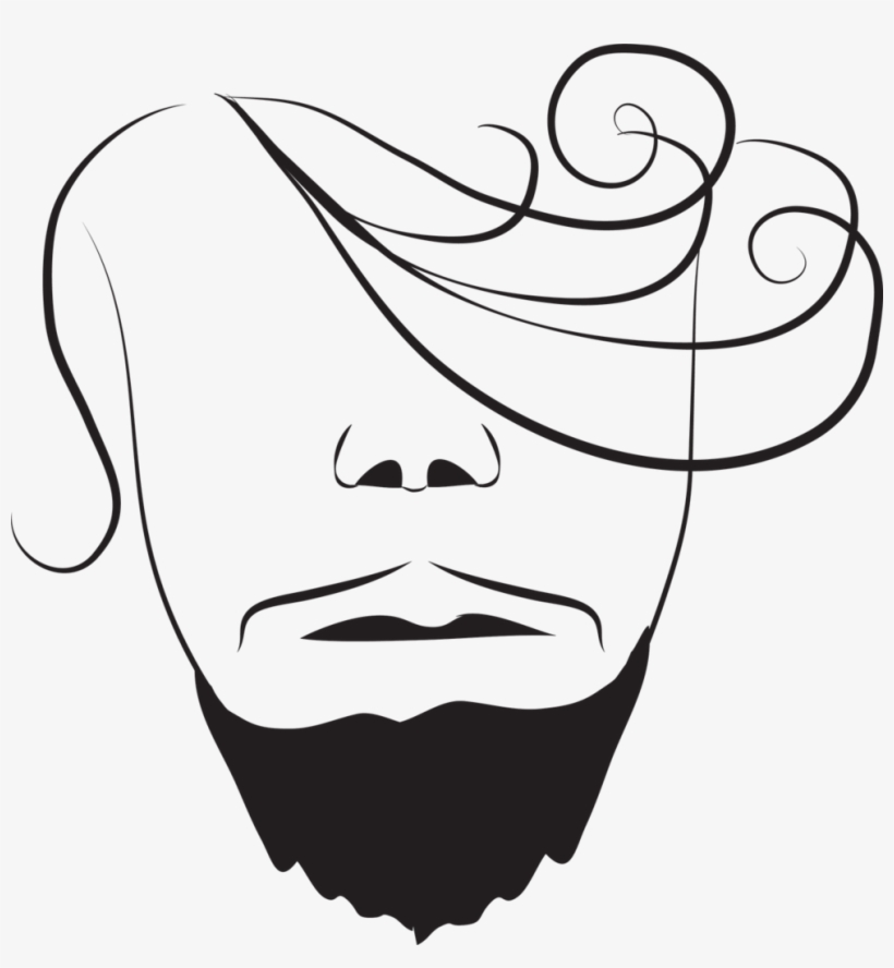 Drawing Silhouette Man, People - Siluetas De Cabello De Hombre, transparent png download