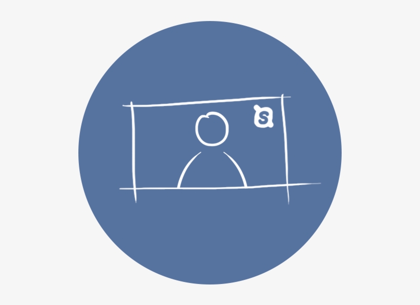 Icon Skype Colour - Circle, transparent png download