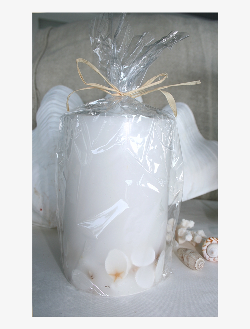Lantern Candle With Seashells White - Baby Shower, transparent png download