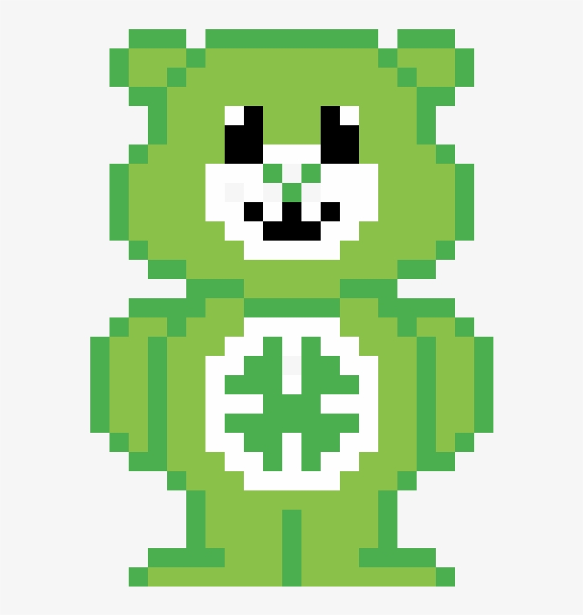 Lucky Care Bear - Care Bear Perler Beads, transparent png download