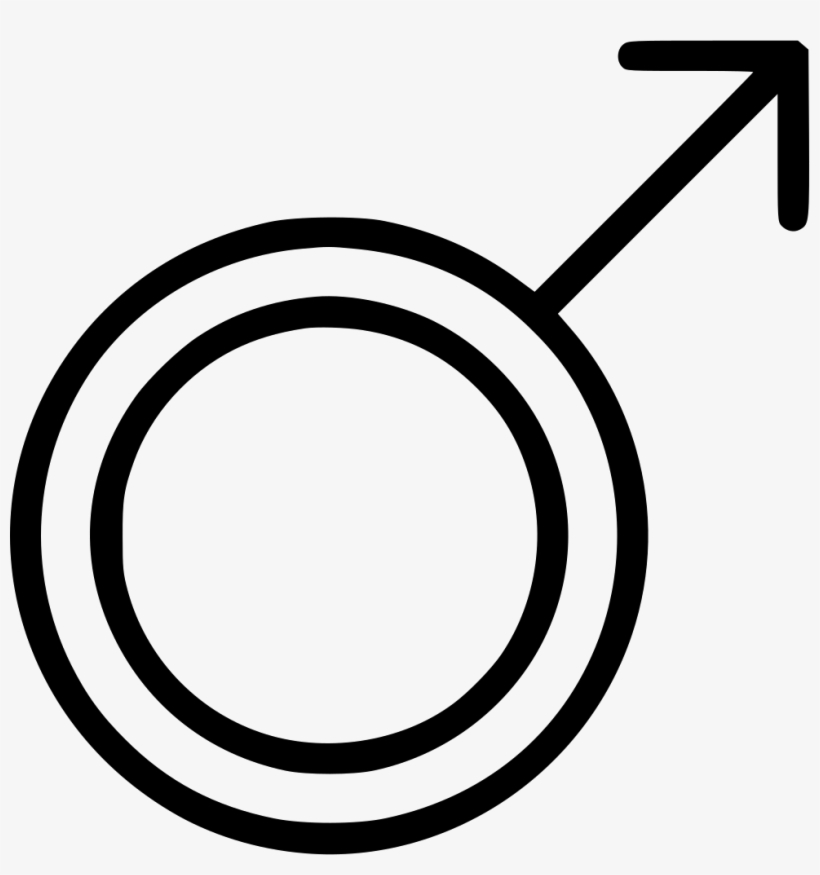 Male Man Mark Circle Arrow Comments - Peace Sign, transparent png download
