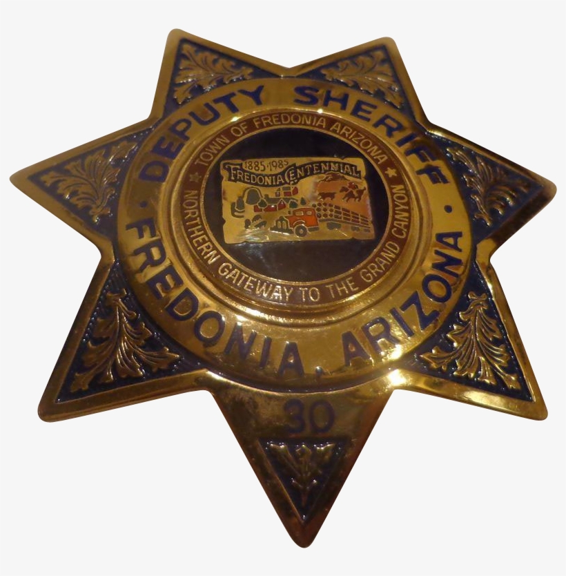 Rare Arizona Deputy Sheriff Badge Centennial Fredonia - Badge, transparent png download