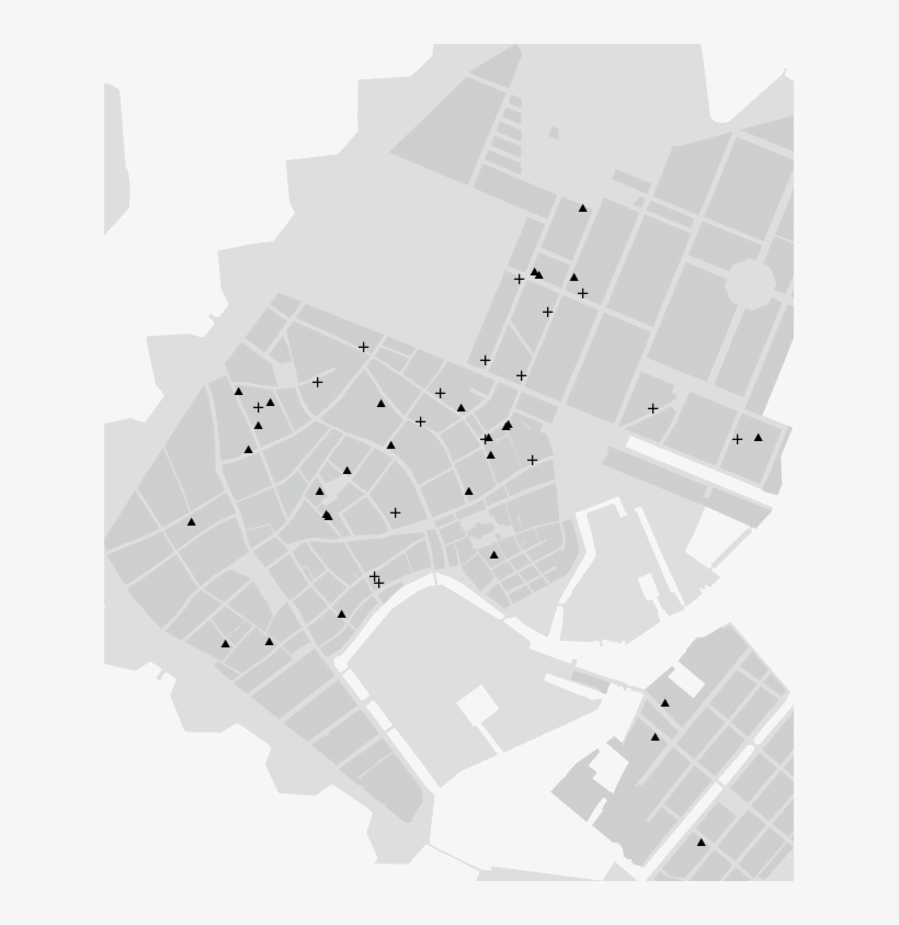 Cadasters Containing A Glover Or A Hatter (cross) In - Map, transparent png download