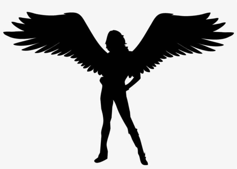 1050 X 1200 3 - Beautiful Angel Silhouette, transparent png download