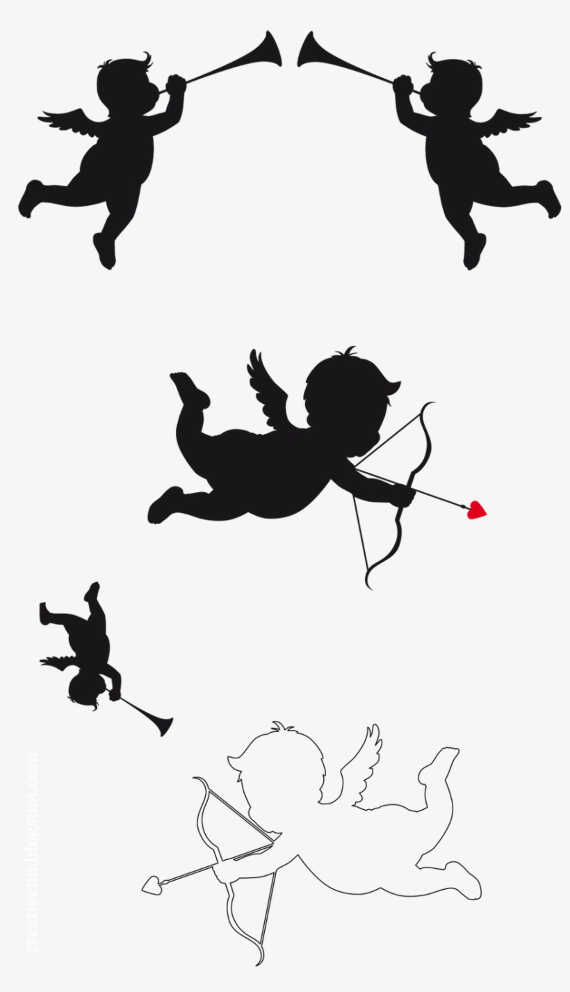 Angels - Clipart Cupid Valentines Day, transparent png download